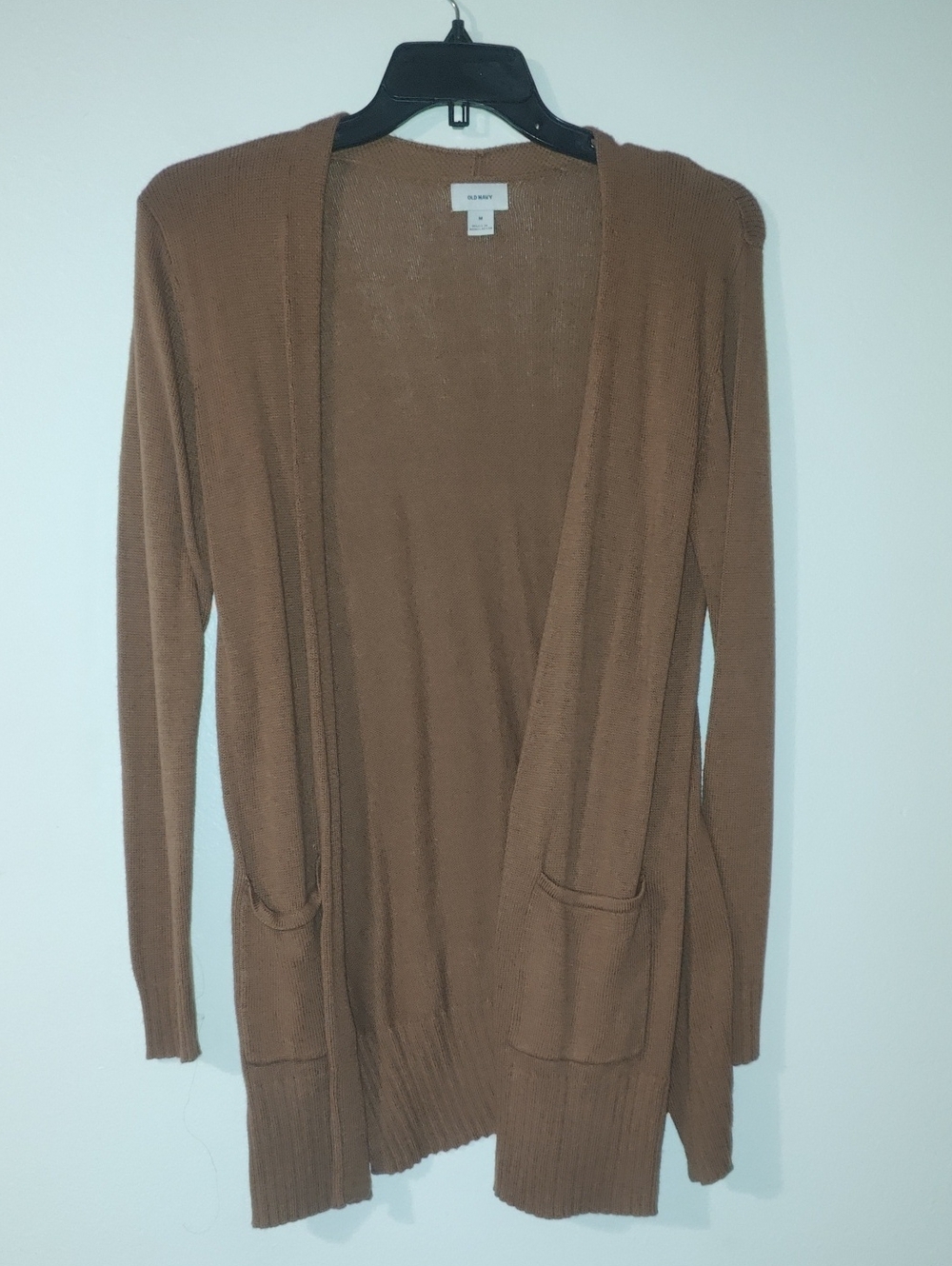 Old Navy Brown Open-Front Long Cardigan